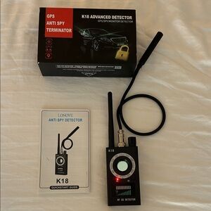 K18 Advanced GPS Anti Spy Detector Device in Black